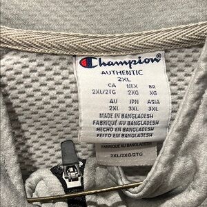 Champion Authentic Gray Hoodie